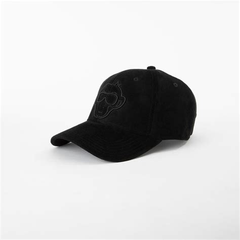 Suede Brim Baseball Cap in Black – Streetwear Headwear | Urban Monkey ...