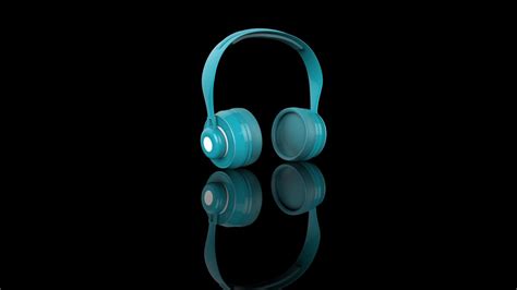Wallpaper headphones, audio, blue, sound, technology hd, picture, image