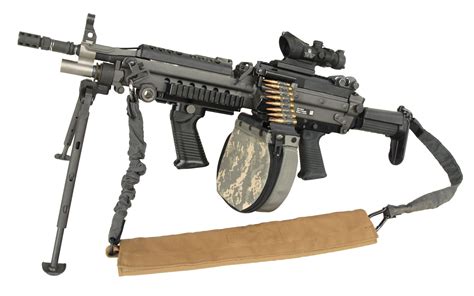 This is the so-called “fully improved” U.S. M249 5.56mm light machine ...