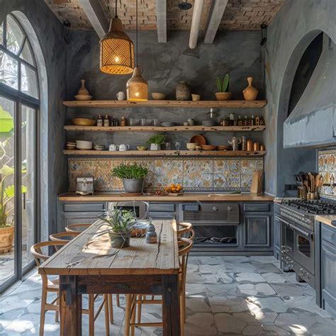 Mediterranean Gray Paint Interior Design Flair