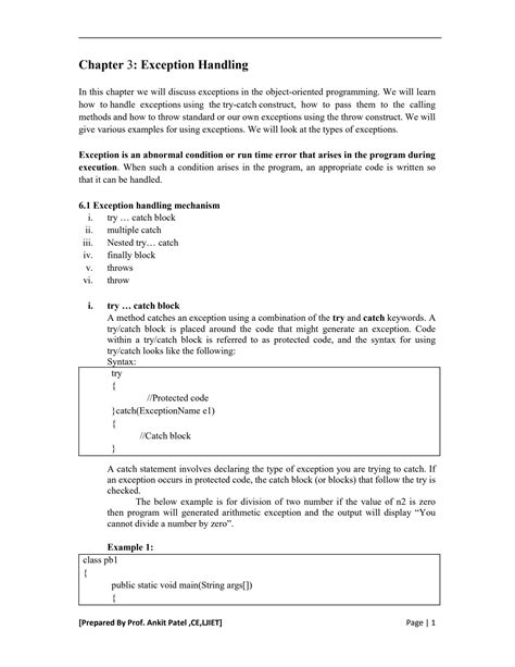 Exception Handling in Java Example Program 的图像结果