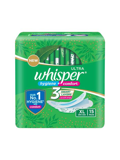 Whisper Ultra Clean XL Wings Sanitary Pads - 15 Pads - Price History