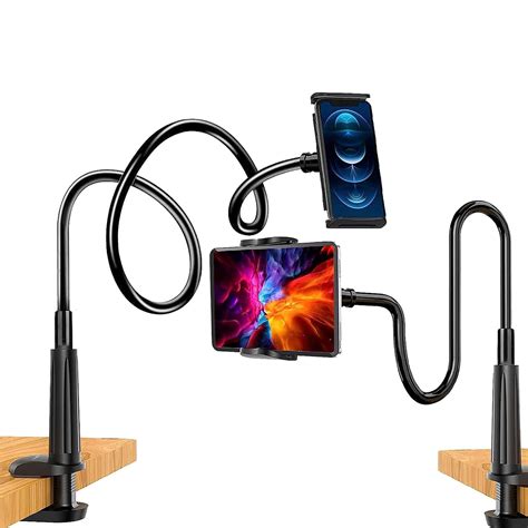 amazon basics Gooseneck Mobile Phone and Tablet Holder | Tabletop ...