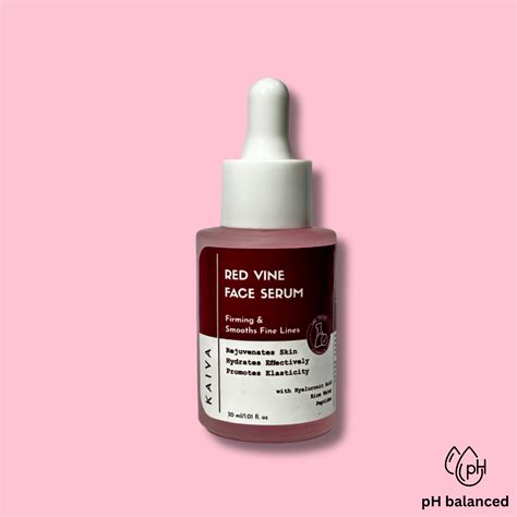 Red Vine Face Serum with Rice Water & Peptides – KAIVA