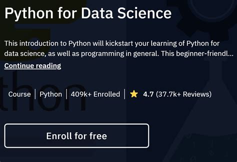 Image result for Python Free Course for Data Science