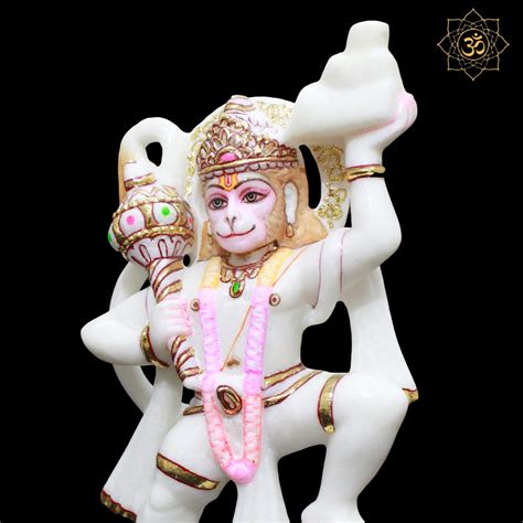 Marble Veer Hanuman Murti for Homes and Temples – BMBIDOLS