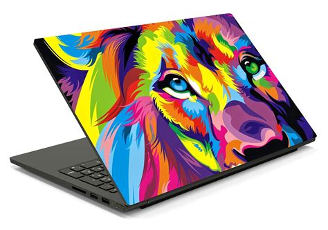 ISEE 360 Lion Abstract Laptop Skin Stickers for 15.6 Inch Laptop ...