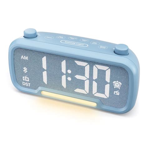 Mesqool Digital Alarm Clock Radio with 2 USB Chargers,Bluetooth Speaker ...