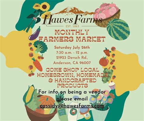 Farmers Market @ Hawes Ranch & Farm Supply, 21923 Dersch Rd, Anderson ...