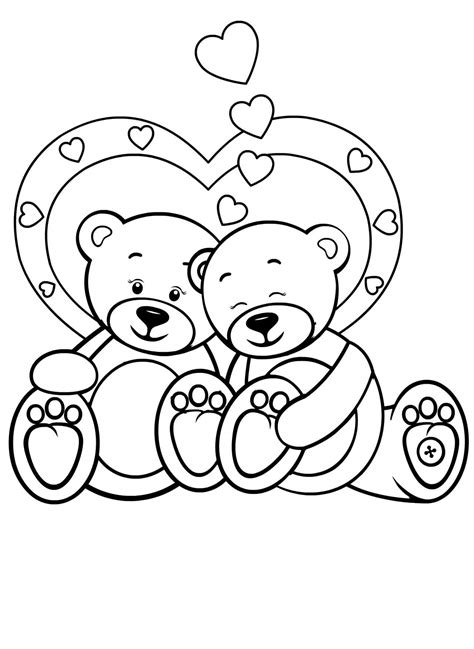 Printable Teddy Bear Coloring Page - Print Color Craft