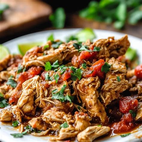 Slow Cooker Mexican Chicken with Salsa and Spices - Tasty by Sophie