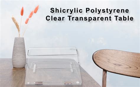 Shicrylic Polystyrene Clear Transparent Table Top Elevator Adjustable ...
