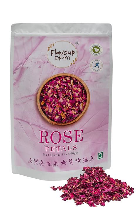 Flavour Drum Rose Petals, 100 g - Sun-Dried | Edible | Herbal Tea ...