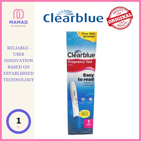 CLEARBLUE EASY PREGNANCY TEST 1S | Shopee Malaysia