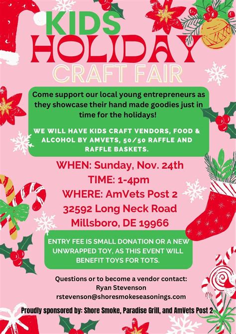 Kids Holiday Craft Fair, 32592 Long Neck Rd, Millsboro, DE 19966-6674 ...