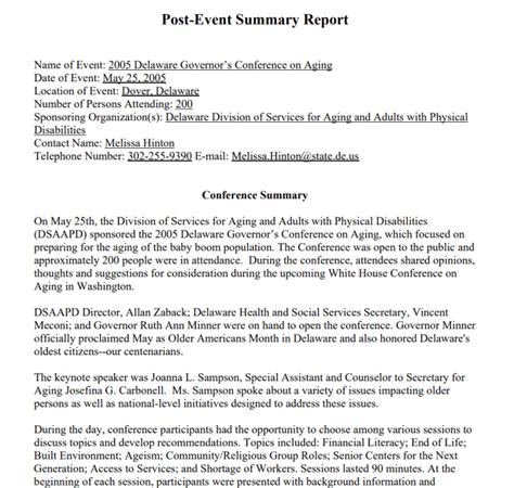 Image result for Summary Report Format