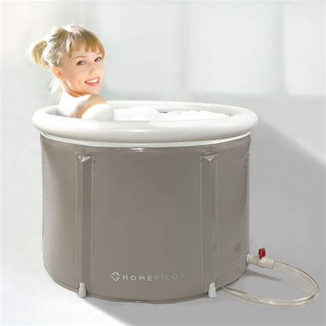 Buy Portable Bathtub (Small) by Homefilos, Ice Bath and Cold Plunge for ...