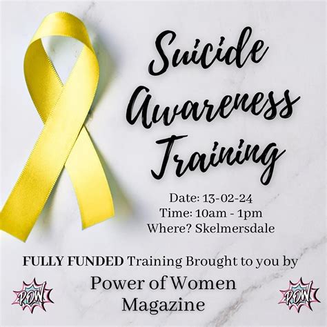 Suicide Awareness Training, ATT Central, Skelmersdale, 13 February 2024 ...