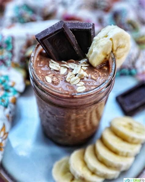 Chocolate Protein Overnight Oats - Urban Bliss Life