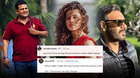 Bollywood Paparazzo Varinder Chawla Calls Taapsee Pannu 'Rudest'; Adds ...