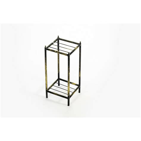 IntrospectiveIncline 17" Gray Stone Slab Plant Stand, 2 Tier, Small ...
