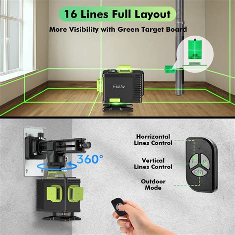 Snapklik.com : Laser Level Self Leveling - Elikliv Outdoor Robust ...