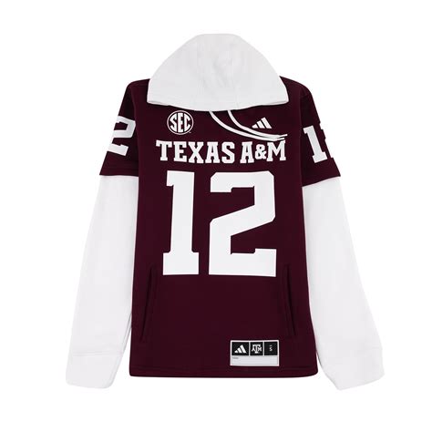 Texas A&M Adidas Hooded Home Jersey