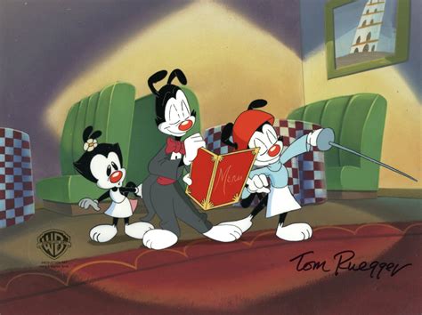 Animaniacs Original Production Cel Signed by Tom Rugger: Yakko, Wakko, Dot | Animaniacs, Cel ...