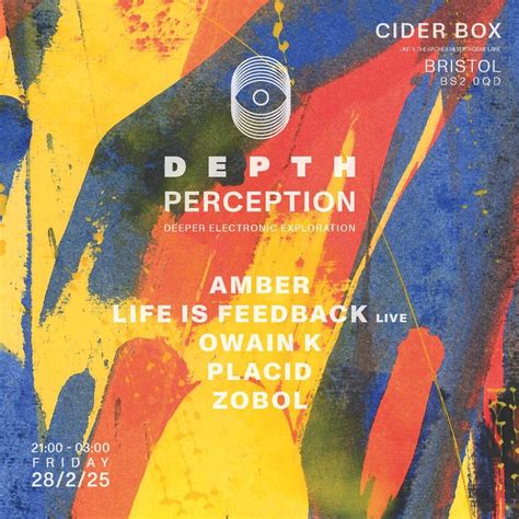 Depth Perception @ CIDER BOX w/ Lifeisfeedback (LIVE), The Cider Box ...