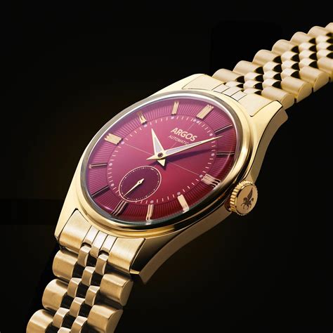 Argos Apollo III - Wine Red Gold with Golden Jubilee Bracelet