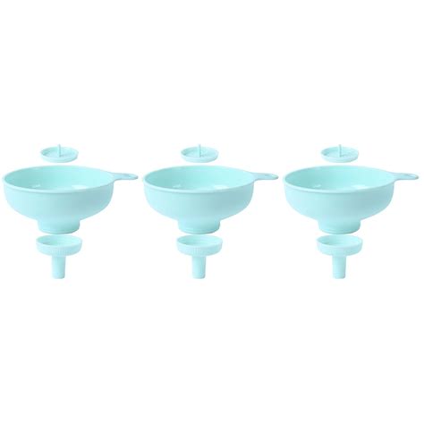 3 Pack Wide Mouth Funnel Strainer Filter Large Oil Plastic Funnels for ...