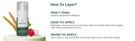 BE SOULFULL Acne Foaming Face Wash- Acne Control Face Wash with 1% ...