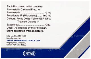 Lipicure Tg 10/160 MG | Order Lipicure Tg 10/160 MG Tablet Online at ...