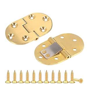 Saiper 90 Degree Solid Brass Butler Tray Hinges (2pcs) Flip Top Hinge ...