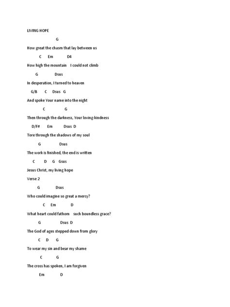 Image result for Living Hope Lyrics Tutorial