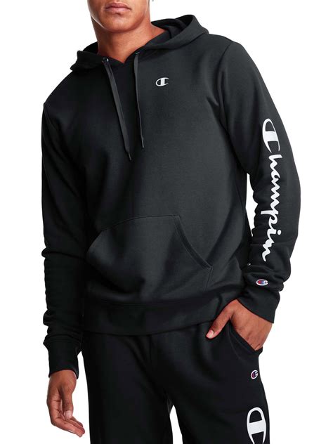 Champion Mens Fleece Pullover Hoodie with Script India | Ubuy