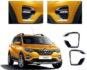 AutoBlinq Premium OEM Type Fog Cover Chrome Garnish Trim Exterior Moldn ...