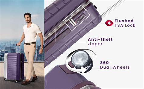 Carlton Dualtone Nxp | Cabin Trolley Bag, 56 Cm Small Hardsided Luggage ...