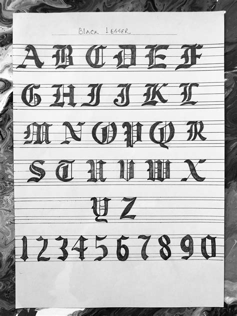 Different Lettering Styles