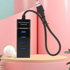 GUGGU USB Hub 4 IN 1 Multiport Adapter with 5000 MBPS Data Transfer ...