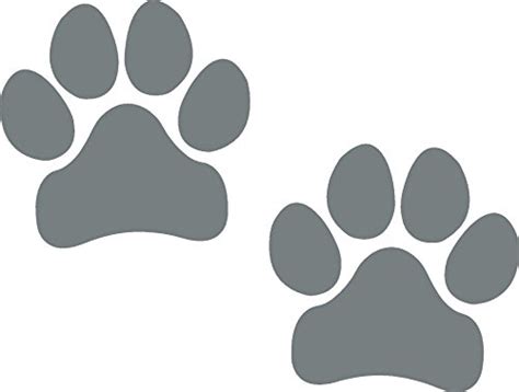 IMakeDecalsforYou Paw Prints, SILVER, Pawprints, Paws, Dog, Puppy ...