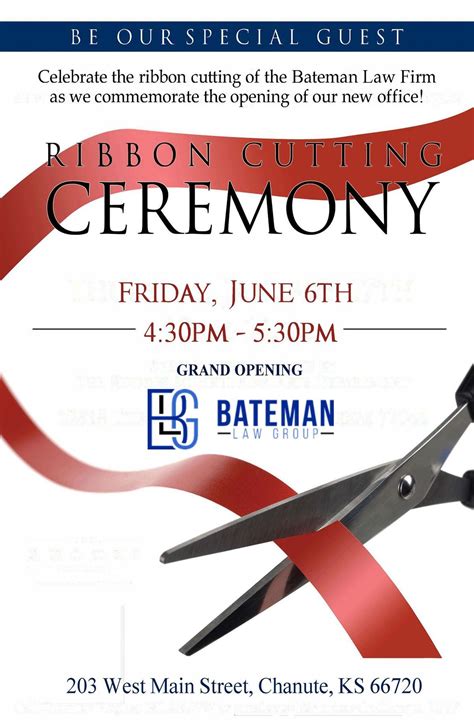 Ribbon Cutting Ceremony for Bateman Law Group, 203 W Main St, Chanute ...