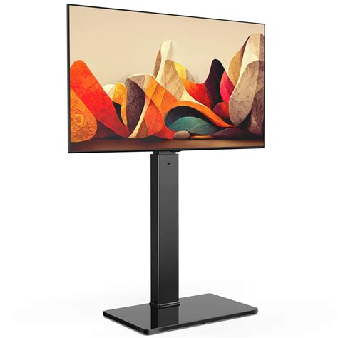 FITUEYES Universal Floor TV Stand Swivel Mount Height Adjustable for 27 ...