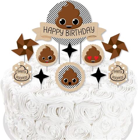 Buy Big Dot of Happiness Party ’Til You’re Pooped - Poop Emoji Birthday ...