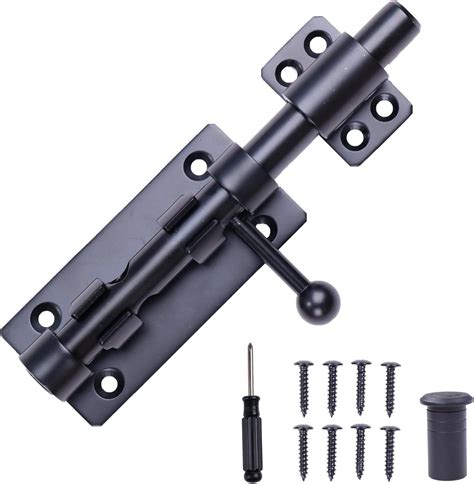 Amazon.com: Barrel Bolt Latch, 8" Heavy Duty Gate Latch Slide Lock ...