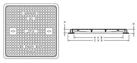 Solid Top Single Seal Manhole Frame - Single Seal Manhole Frame MD B125