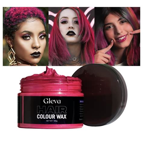 Gleva Temporary Hair Color Wax, Instant Hair Wax, Hair Pomades, Strong ...