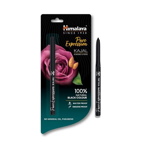 Buy Himalaya Pure Expression Pencil Kajal Black, Matte Finish 0.30g ...