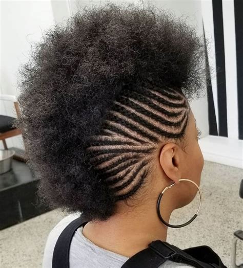 Mohawk With Braided Sides For Natural Hair | Natural hair mohawk ...