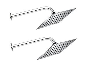 ANMEX® 10x10 (10inch) UltraSlim Stainless Steel Rain Shower Head with ...